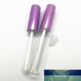 10ml Cosmetic Lip Gloss Lip Glaze Brush Container Purple Lid Lipstick Concealer Refillable Bottle DIY Lipgloss Oil Wand Tube