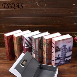 Coded Lock Storage Boxes Metal Cash Secure Hidden Scenery Book Safe Money Box Coin Storage Free Ship LJ201212