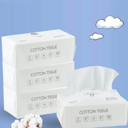 50/100 Sheets Draw-Out Face Towel Disposable Cotton Cleansing Towel Travel Makeup Wipes Facial Cleansing Tissue Table Napkin 10packs