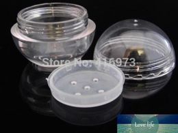 100pcs/lot ball shape 8ml loose powder container with sifter 8g spherical cream jar empty nail powder container