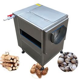 seafood red date brush roll type washing cleaning peeling machineVegetables Fruits Ginger Potato Roll Peeling Machine