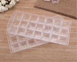 Plastic 21 Grids Ice Cube Mold DIY Reusable Whisky Ice Tray Jelly Freezer Mould Household Bar Accessories SN5075