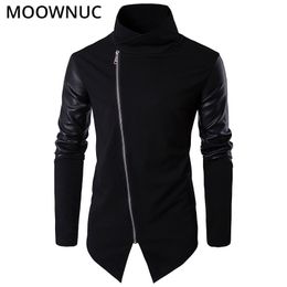 Fashion Sweater Cardigan Male Personality New Stand collar Cotton Smart Casual Autumn Slim Homme Cardigan Men MOOWNUC MWC 201130