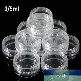 12Pcs 3ml/5ml Clear Cosmetic Sample Mini Pot/Jar Box Jewellery Bead Storage Box Small Round Container Jars Make Up Organiser Boxes