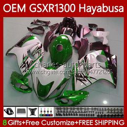 Injection For SUZUKI Hayabusa Body GSXR-1300 GSXR 1300 CC 08-19 77No.148 1300CC GSXR1300 08 2008 White green 2009 2010 2011 2012 2013 GSX R1300 14 15 16 17 18 19 Fairings