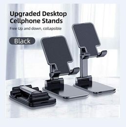 Folding Desk Phone Stand Holder Universal Portable Foldable Extend Metal Desktop Tablet Table Stands For smartphone tablet