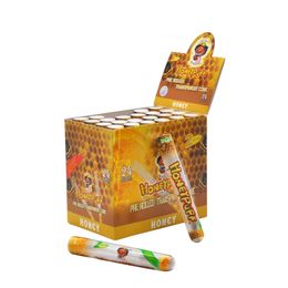 2021 New Design Honeypuff Fruit Flavor Bee Transparent Cone Air Pipe 78mm filter One Box 24 Tube Each Tube 2 Cones