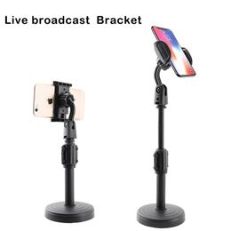 max live UK - Mobile Phone Holder Adjustable Desktop Live Broadcast Bracket For iPhone 12 11 XR XS Pro Max with Retail Box