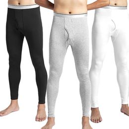 Men's Thermal Underwear Men Plus Velvet Warm Pants Autumn Long Johns Thermo Clothes Leggings Soft Mens Thermals For Winter1