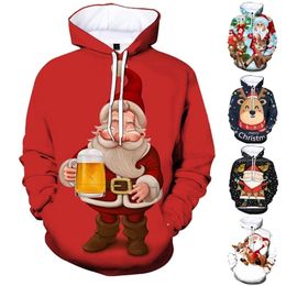 40# Women Men Sweatshirt Unisex Couples 3d Christmas Print Hoodies Tops Shirt Oversized Winter Pullover Sweatshirts Para Mujer 201211