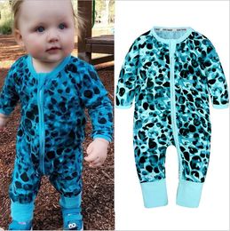 Höst baby rompers färgglada jumpsuits baby kostym bomull långärmad o-hals romper baby kläder