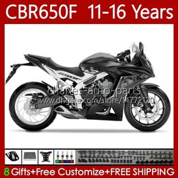 Bodywork For HONDA CBR-650 CBR 650 CBR650 Matte black F CBR650F 11 12 13 14 15 16 Body 73No.60 CBR 650F 2011 2012 2013 2014 2015 2016 CBR-650F 2011-2016 Motorcycle Fairings