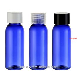 BEAUTY MISSION 48 pcs 30ml Plastic Screw Cap Bottles Blue Reagent Parfum Mini Container Liquid Storage Toolsgood qualtity