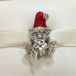 pandora santa claus UK - 2020 New 100% S925 Sterling Silver Santa Claus & Present Charm Bead Fits European Pandora Jewelry Bracelets Necklaces & Pendants