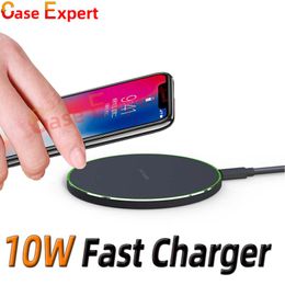 10W Fast QI Certified Wireless Charger for iPhone 13 Pro Max 12 11 XR XS Samsung S22 Ultra with Retail Package