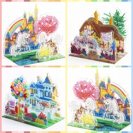 DIY 5D Special Shaped Diamond Painting 3D Three-dimensional Puzzle picture Cross Stitch Kits Crystal Rhinestone Arts Home Decor 201202