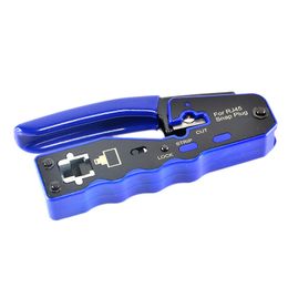 HY-670 8P8C RJ45 Cable Crimper Ethernet Perforated Connector Crimping Tools Multi-Function Network Tools Cable Clamps Y200321
