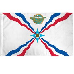 Assyrian Flags Banners 3x5 Foot 100D Polyester Free Shipping Hot Sales High Quality With Brass Grommets