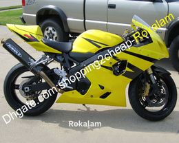 For Suzuki GSXR600 GSXR750 K4 04 05 GSXR GSX R 600 750 2004 2005 Yellow Motorcycle ABS Fairing Set (Injection molding)