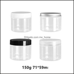 Storage Bottles & Jars Home Organization Housekee Garden 150Ml Pp Lid 5Oz Mask Bottle Plastic 150G Cosmetic Cream Makeup Pet Container Airti