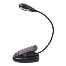 Portable Ultra Bright 2 LED Book Light Dual LED Flexible Clip On Reading Lamp For E-Readers Books Ebook Laptop High Quality FAST