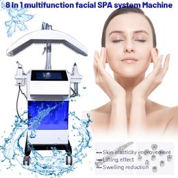 Microdermabrasion Vacuum therapy face beauty machine 8 in 1 photon light therapy hydro dermabrasion spa equipment