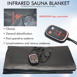 massage machine heating black sauna blanket for body slimming and shaping