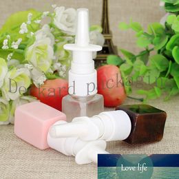 100pcs 10ml Square Cosmetic Spray Small Bottle Pump Empty Plastic Nasal Bottle for Perfume Refillable Perfume MakeupMini Bottles