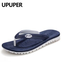 UPUPER Summer Men Flip Flops Male Mixed Color Slippers Men Casual PVC EVA Shoes Summer Fashion Beach Sandals Size 40~45 Q0112