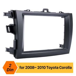 Double Din Car Radio Fascia For 2008 2009 2010 Toyota Corolla Auto Stereo Frame Indash Trim Kit Audio Player Panel