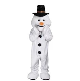 Halloween Happy Snowman Mascot Costume High Quality Customize Cartoon Plush Anime theme character Adult Size Christmas Carnival fancy dress