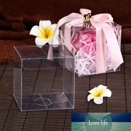 3cm to 10cm square clear box 20pcs toy Gift Box Transparent Wedding Favor Holder Chocolate Candy Boxes Event Sweet Candy Bags