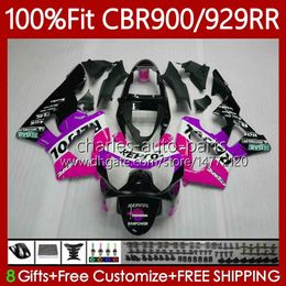 OEM Bodywork For HONDA CBR900 CBR929 RR 900CC 929CC 2000 2001 68No.135 CBR 900 929 RR CC Repsol pink CBR929RR 00-01 CBR900RR CBR 929RR 900RR 00 01 Injection Fairing Kit