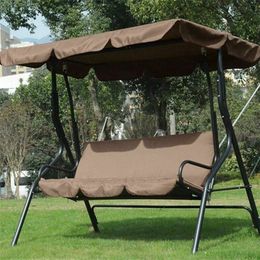 3 Seat Waterproof Swing Cover Chair Bench Replacement Patio Garden Outdoor UV Resistant Furniture 220302
