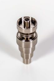 Titanium Nail 4 in 1 Domeless Titanium Nails Titan Nail 14mm & 18.8mm Male and Female Joint for Glass Pipe Bong free