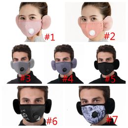Winter Waim Velvet Windproof Face Mask Women Bandana Ears Vintage Crystal Charming popular Adult 2020 Fashionable Masks