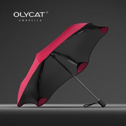 OLYCAT New Folding Umbrella Rain Women Creative Sun Protection Kids Umbrella Windproof 6K Aluminum Parasol Clear Umbrella UPF50+ 201112