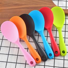 Rice Spoons Creative Silicone Kitchen Tools High Temperature Resistance Electric Rice Cooker Rice Spoon Rices Scoop LX4221