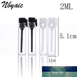 5pcs/lot Mini Glass Perfume Small Sample Vials Perfume Bottle 1ml 2ml Empty Laboratory Liquid Fragrance Test Tube Trial Bottle