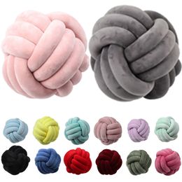 Soft Knot Ball Cushions Bed Stuffed Pillow Home Decor Cushion Ball Plush Throw well-sealed well-padded 220309