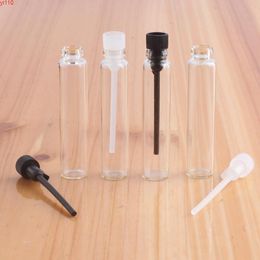 10000 pcs/lot 1ML 2ML Mini Glass Perfume Vials Empty Sample Essential Oils Container Bottles LX7527goods