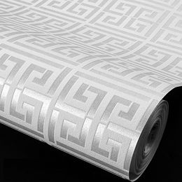 Black, white Luxury Modern Wallpaper For Bedroom Walls Covering Living Room Wallpapers Roll Geometric Wall Paper Home Decor