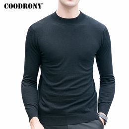 COODRONY Merino Wool Sweater Men Winter Warm Knitted Cashmere Sweaters Brand Casual Turtleneck Pullover Men Plus Size Pull Homme 201026