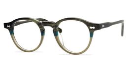 Brand Eyeglass Frame Fashion Mens Eyewear Round Myopia Optical Glasses Plank Reading Glasses Men Women Spectacle Frames with Clear Lens