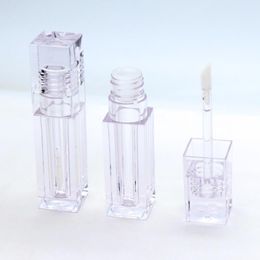 6.8ML hexagonal Empty Lipstick Tubes hexagon Transparent Lip Gloss Tubes 4 sytles Wand Tubes Clear bottles LX4003