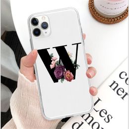 English Letters cases for 12mini 12 pro max Protective Cover Transparent Soft Shell IPhone11promax Mobile Phone Case samsung custom logo