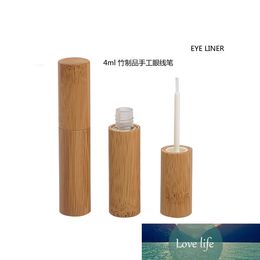 4ML Cosmetic Bamboo Eyeliner Tube, Empty Makeup Beauty Natural Bamboo Wood Eyelashes Growth Liquid Refillable Bottle