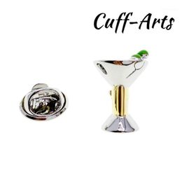 cocktail brooch Australia - Pins, Brooches Lapel Pin Badges For Men Cocktail Martini Glass 2021 Classic Novelty By Cuffarts P103691