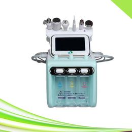 newest 6 in 1 rf face lifting ultrasonic skin scrubber cleaning oxygen jet facial machine