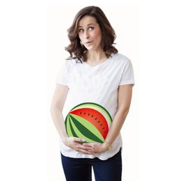 Summer Pregnant Maternity T Shirts Short Sleeve Casual Pregnancy Clothes Funny for Pregnant Women Marternity Clothing Tees Tops LJ201114